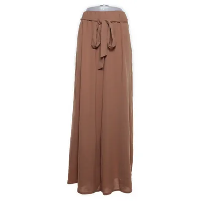 Pantalon patte d'éléphant (Marron) de Shein Curve Polyester