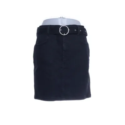 Jeanskjol (Svart) från Denim Co Bomull, Elastan