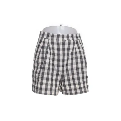 Korte broek (Zwart, Beige) van Mango Katoen, Linnen
