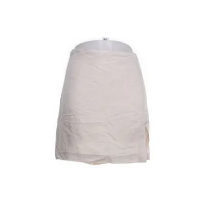 Skirt (Beige) from H&M Linen, Viscose, Polyester