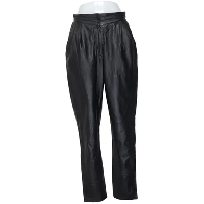 Läderbyxor (Svart) Skinn, Polyester