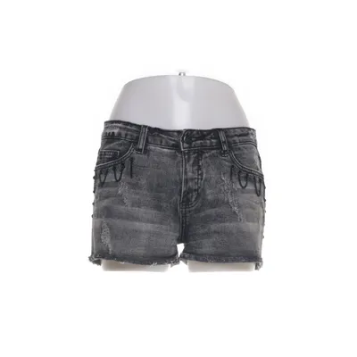 Denim shorts (Gray) from Black Cotton, Elastane
