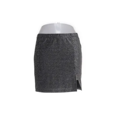 Kjol (Svart, Silverfärgad) från Shein Elastan, Nylon, Polyester