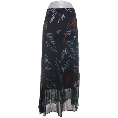 Maxi nederdel (Sort, Flerfarvet) fra Custommade Viscose