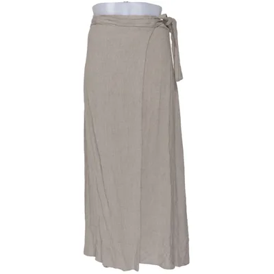 Wikkelrok (Beige) van Bigarreau Linnen, Viscose