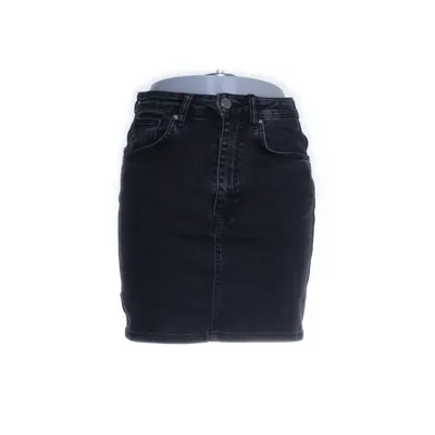Denim skirt (Black) from Zara Authentic Denim by TRF Cotton, Elastane