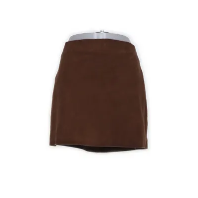 Leather skirt (Brown) from Massimo Dutti Leather, Polyester