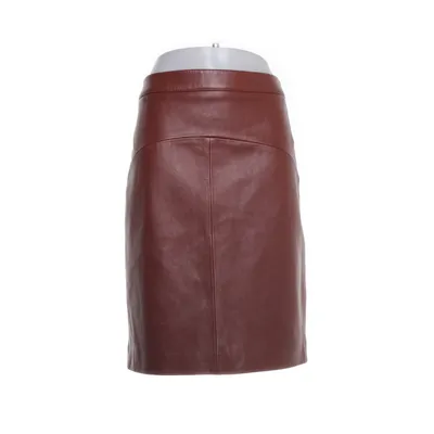 Leren rok (Bruin) van Boss Hugo Boss Polyester, Leer
