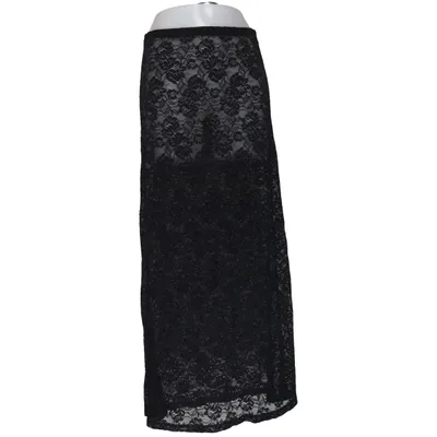 Långkjol (Svart) från Gina Tricot Elastan, Polyamid