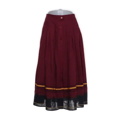 Maxi skirt (Red, Black, Yellow) from Lutz Teutloff Acetate, Linen, Polyester