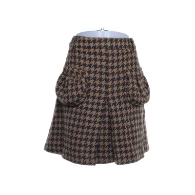 Kjol (Gul, Brun) från Nümph Polyester, Ull
