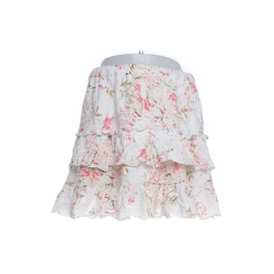 Jupe (Blanc, Rose, Multicolore) de American Eagle Coton, Lin, Polyester