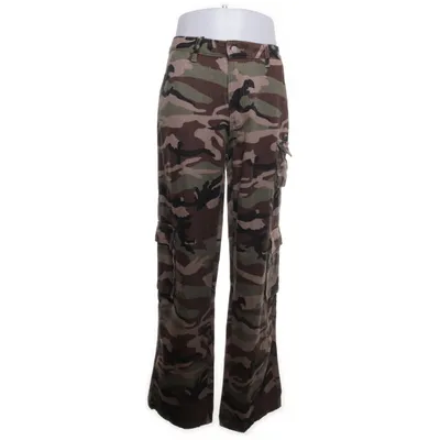 Cargo pants (Brown, Multicolored) from Shein Cotton, Viscose