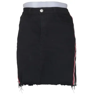 Denim skirt (Black) from Gold Sk Cotton, Elastane