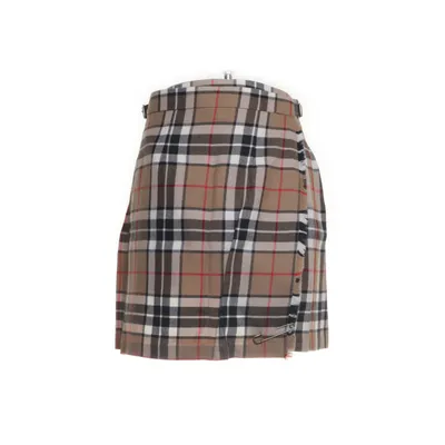 Skirt (Beige, Multicolored) from James Pringle Weavers Leather, Wool
