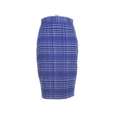 Kjol (Vit, Blå) från Banana Republic Polyester, Viskos