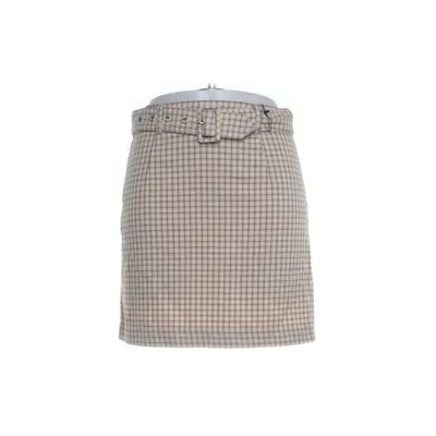 Kjol (Beige, Svart) från H&M Elastan, Polyester, Viskos