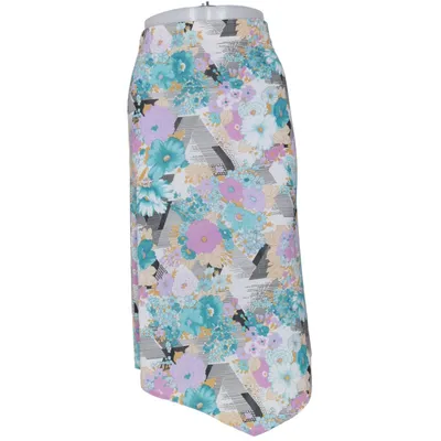 Skirt (White, Multicolored) from Clothes Elastane, Polyester