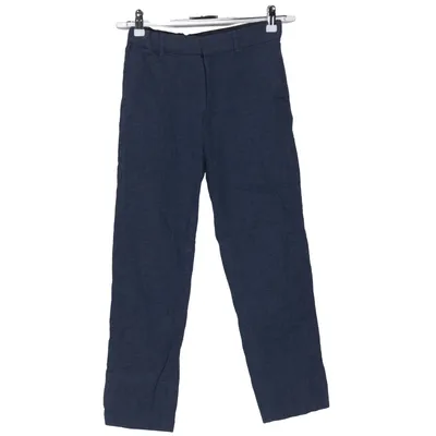 Pantalon de costume (Bleu) de H&M Coton, Lin, Polyester