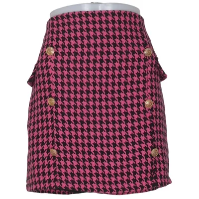 Nederdel (Pink, Sort) fra DeFacto Woman Akryl, Bomuld, Polyamid, Polyester, Viscose