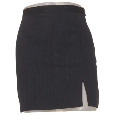 Jupe (Bleu, Gris) de ONYX Polyester, Viscose, Laine