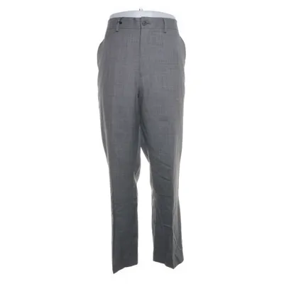 Kostuumbroek (Grijs) van Woolmark Blend Polyester, Wol
