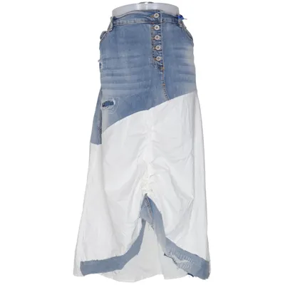 Jeanskjol (Blå, Vit) från Sexy Woman Bomull, Elastan, Viskos