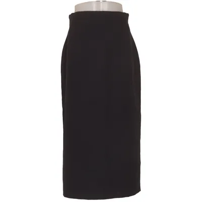 Blyantnederdel (Blå) fra Bredenberg Polyester, Viscose