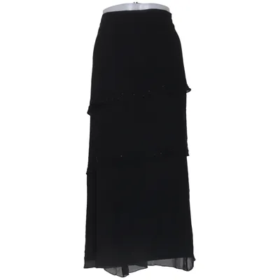 Jupe longue (Noir) de Frank Usher Polyester, Soie
