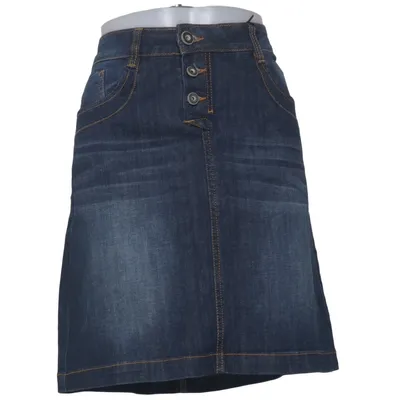 Spijkerrok (Blauw) van Honey B Blue Katoen, Elastaan