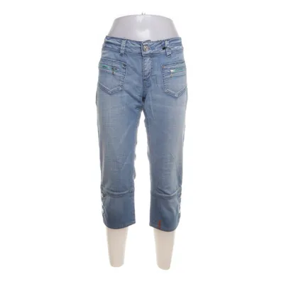 Three-quarter pants (Blue) from Freesoul Cotton, Elastane