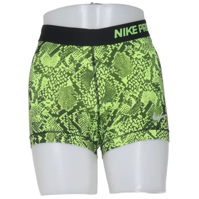 Short de compression (Vert, Noir) de Nike Pro Élasthane, Polyester