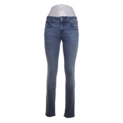 Spijkerbroek (Blauw) van Raw Polyester, Leer, Katoen