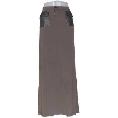 Jupe longue (Marron) de Bandolera Acétate, Élasthane, Lin, Polyamide