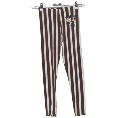 Legging (Marron, Blanc) de Mini Rodini Coton, Élasthane