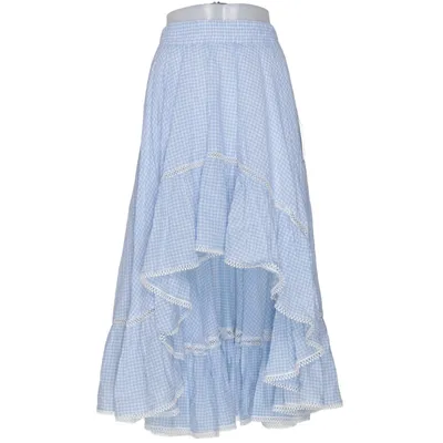 Rok (Blauw, Wit) van By Malina Katoen