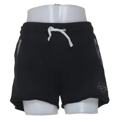Short de jogging (Noir) de Oxylane Coton, Élasthane