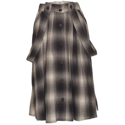 Rok (Blauw, Wit) van Hell Bunny Elastaan, Polyester, Viscose