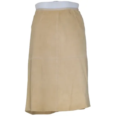 Lederrock (Beige) von Strenesse Blue Leder, Polyamid, Viskose