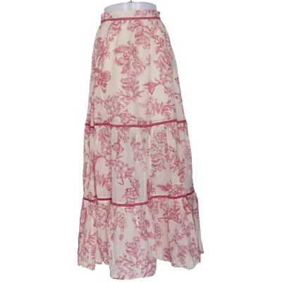 Maxi skirt (White, Red) from Twinset Cotton, Silk
