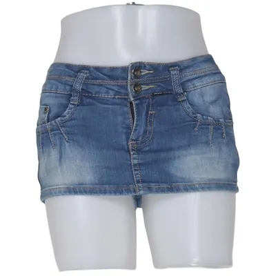 Spijkerrok (Blauw) van Miss Swan Katoen, Elastaan, Polyester