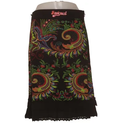 Skirt (Black, Multicolored) from Desigual Viscose