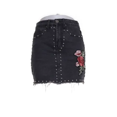 Denim skirt (Gray) from Liquor N Poker Cotton