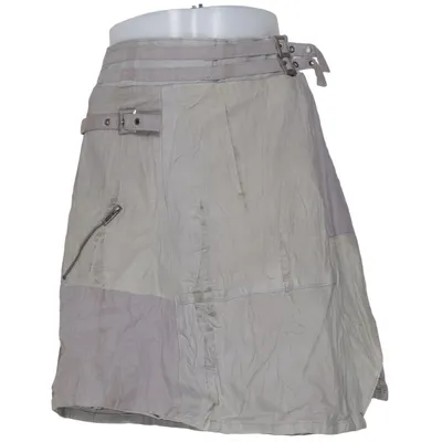 Rok (Grijs) van Nü by Staff-Woman Katoen, Leer, Polyester