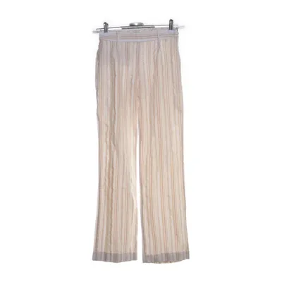 Pantalon patte d'éléphant (Beige, Blanc) de Massimo Dutti Woman