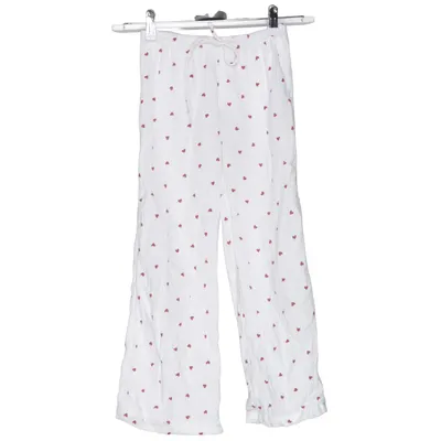 Pantalon de pyjama (Blanc, Rouge) de Gina Tricot Coton biologique