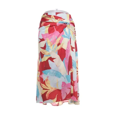 Omlottkjol (Röd, Flerfärgad) från Gerry Weber Elastan, Polyester