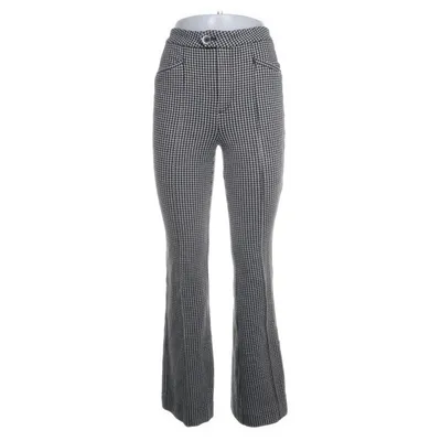 Byxor (Svart, Vit) från Anthropologie Bomull, Elastan, Polyester