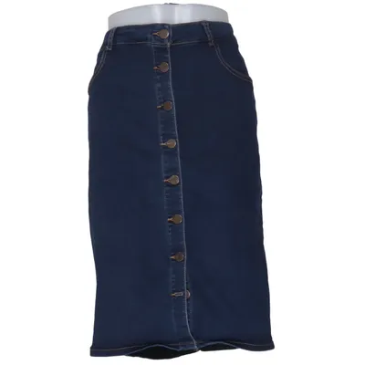 Jeanskjol (Blå) från Peacocks Bomull, Elastan, Polyester