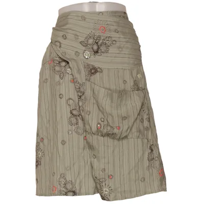 Skirt (Green, Multicolored) from Rützou Silk
